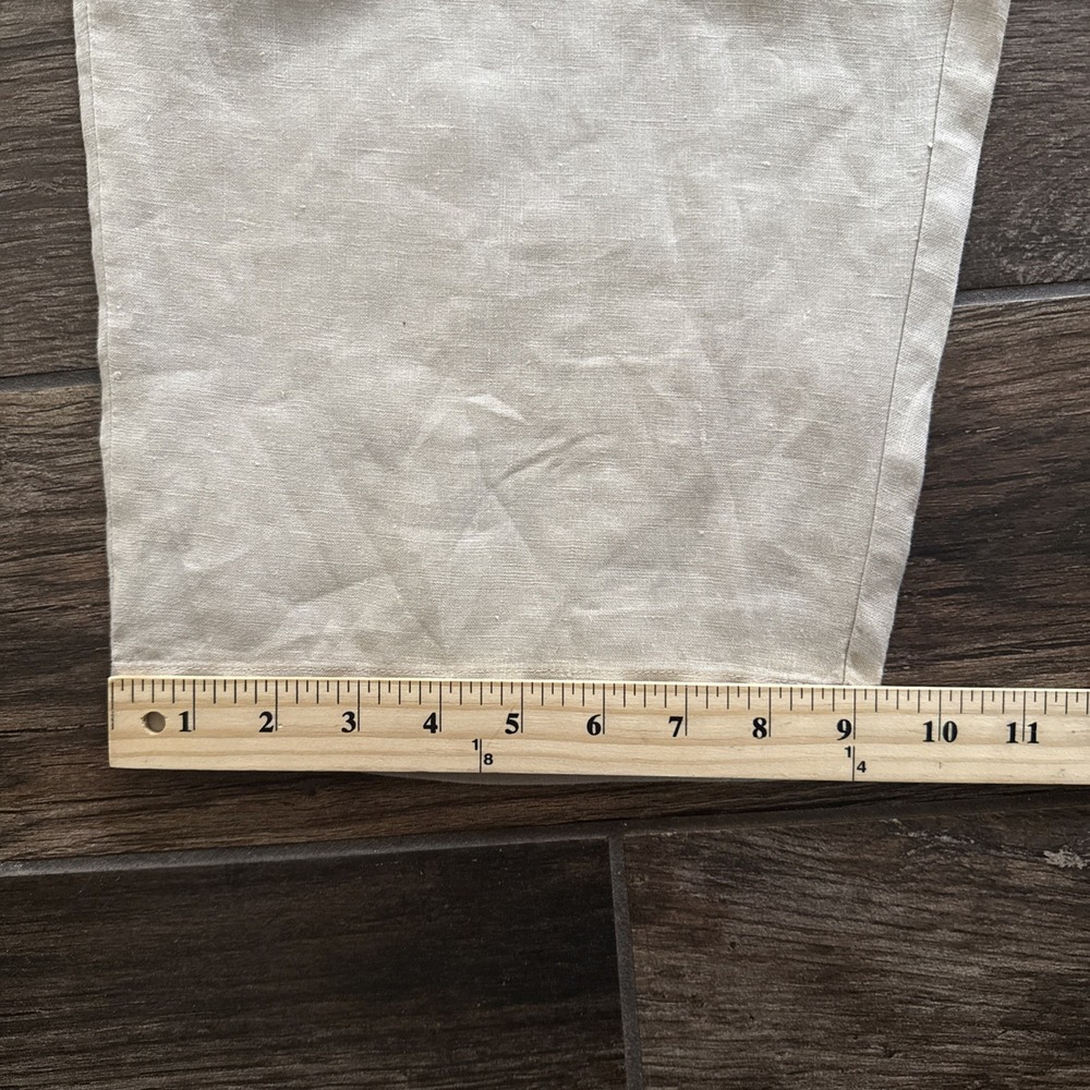 Quince Pants 100% European Linen Women XL Elastic Waist Pull On Driftwood Beige - Picture 9 of 10